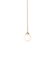 Apiales 1 pendel, brushed brass / opal • NUURA