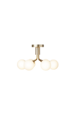 Apiales 6 Ceiling lysekrone, brushed brass / opal • NUURA