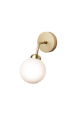 Apiales Wall væglampe, brushed brass / opal • NUURA