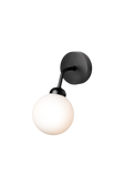 Apiales Wall væglampe, satin black / opal • NUURA