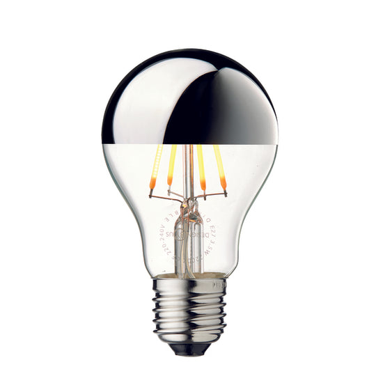 Arbitrary Bulb Ø60 Crown pære, sølv • Design by Us