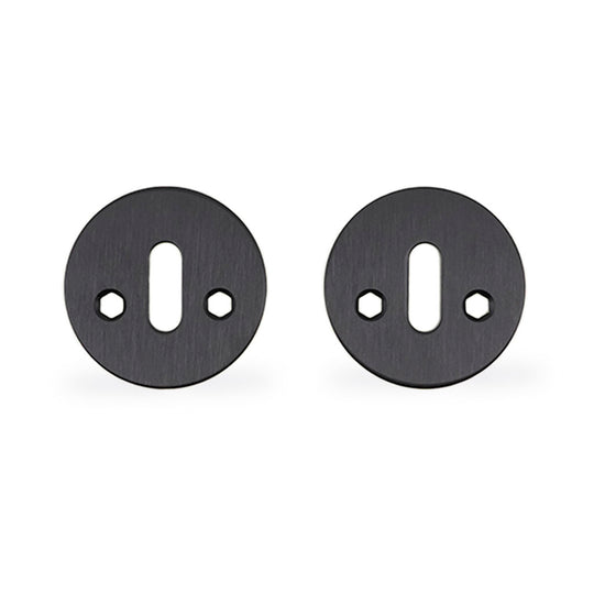 Nøgleskilt - moderne, sort (PVD sort) • d line