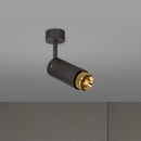 Exhaust spot Linear i graphite med messing detaljer  • Buster + Punch