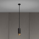 Eksklusiv pendel lampe fra Buster + Punch i grå med detaljer i massiv messing.