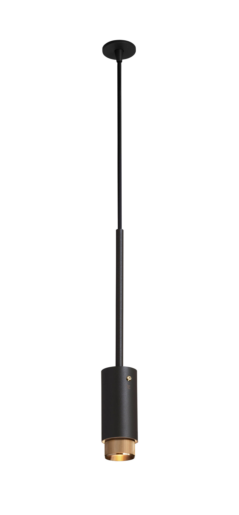 Eksklusiv pendel lampe fra Buster + Punch i grå med detaljer i massiv messing.