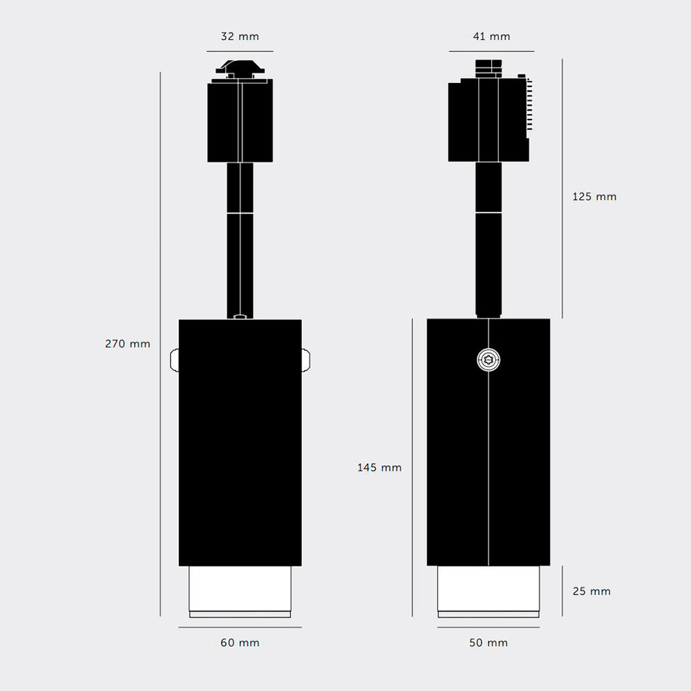 Exhaust track Linear i stone med messing detaljer  • Buster + Punch