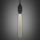 Enkel pendel lampe med fatning i bruneret massiv messing med diamond cut (cross) mønster fra Buster + Punch. Lampen har en krog i bruneret massiv messing, som gør det muligt at justere højden på lampen.