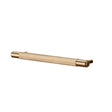 Cross Pull bar greb i messing med Diamond cut mønster  • Buster + Punch