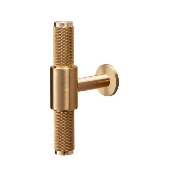 Cross T-bar i messing med diamond cut mønster  • Buster + Punch