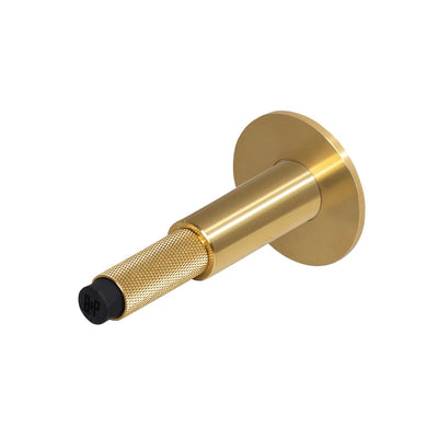 Cross Wall dørstopper i messing med diamond cut mønster  • Buster + Punch