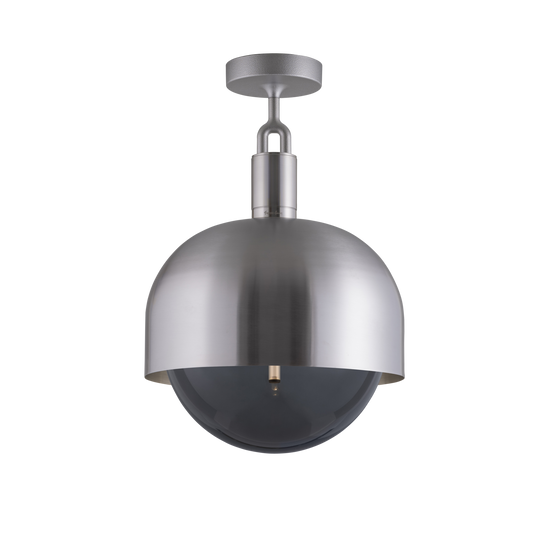 Forked Ceiling Shade Globe Large loftlampe, røgfarvet og stål • Buster + Punch