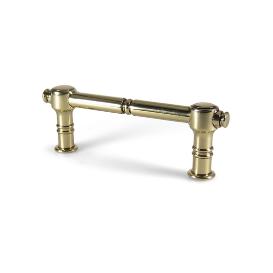 Taarbæk • Antik greb i massiv blank messing med lak