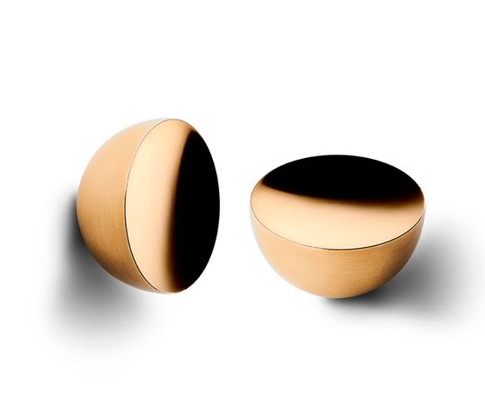 Get a Grip #1 Brass møbelknop, børstet messing (2 stk.) • Design by Us