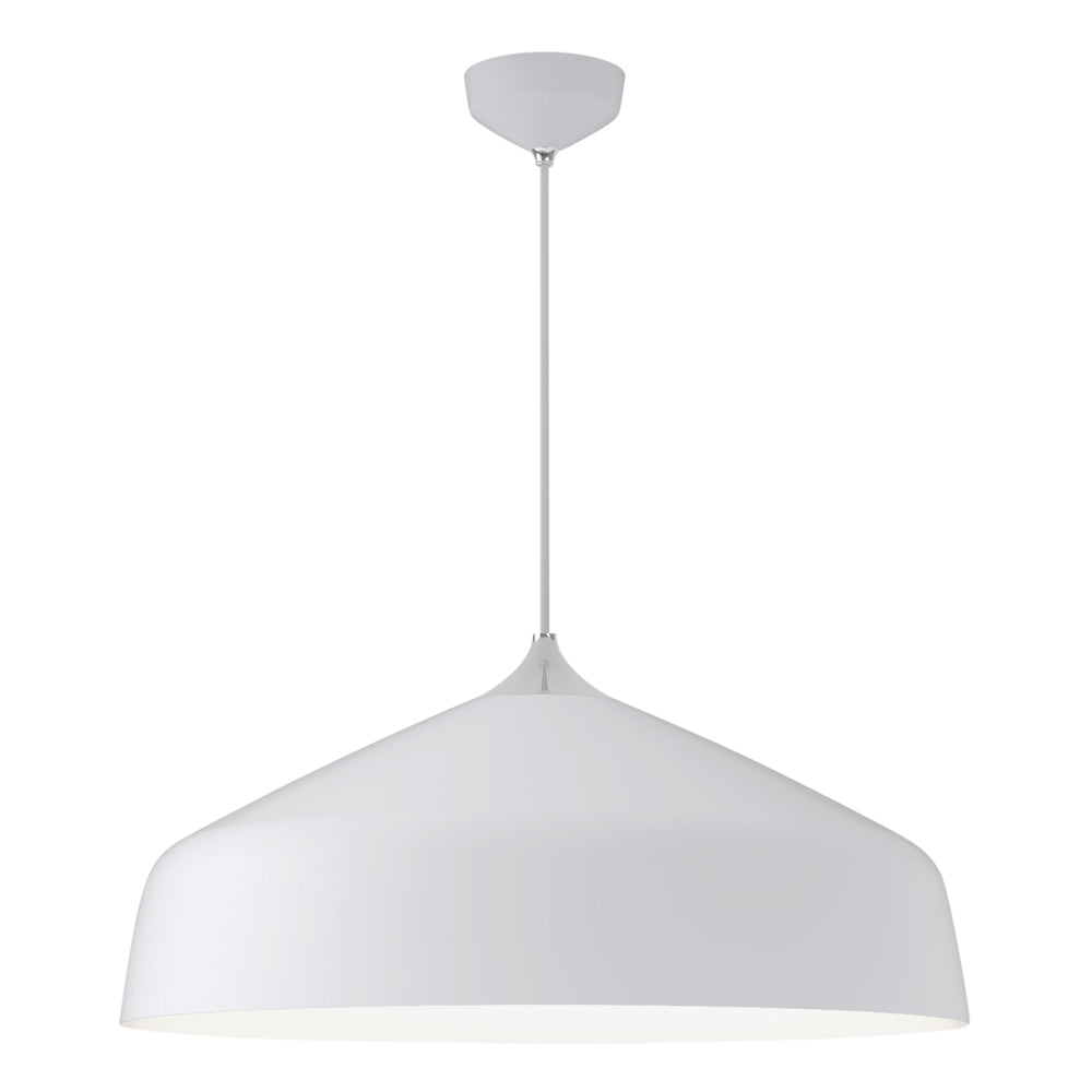 Hvid pendel med et enkel og cool design.