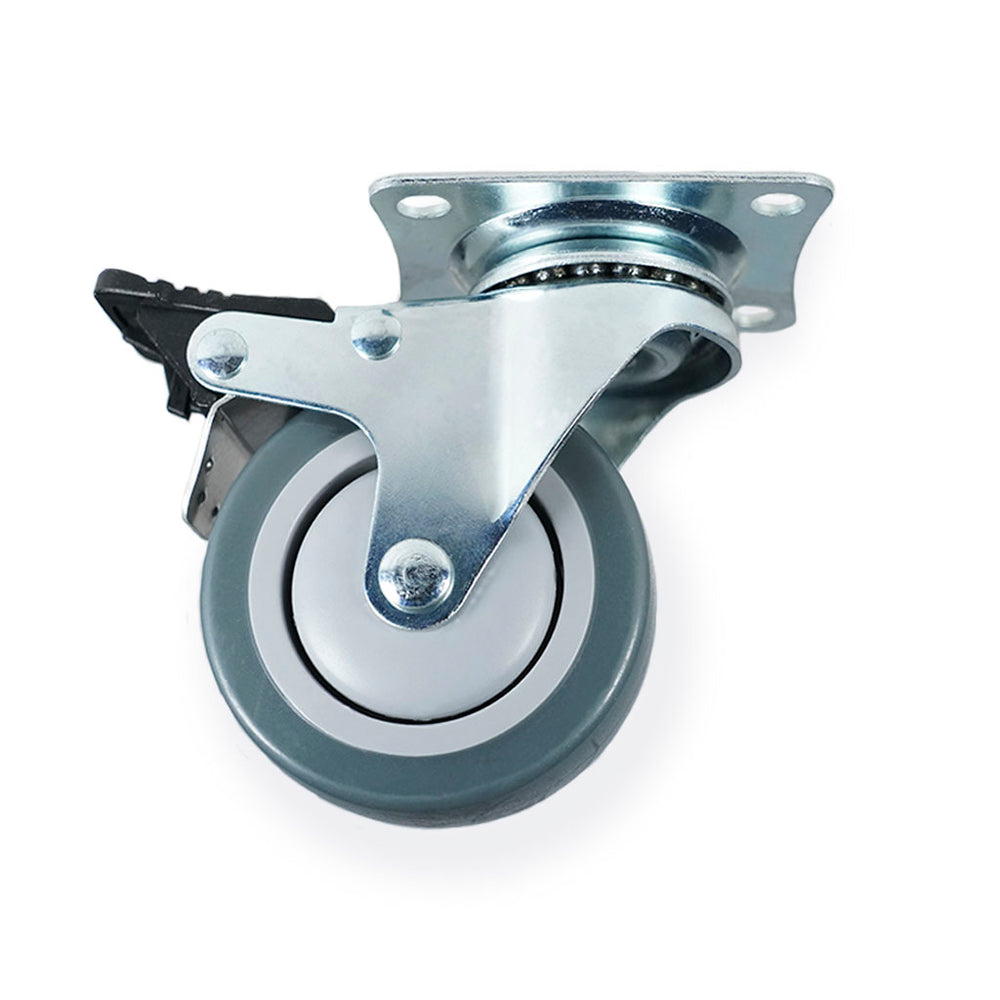 Møbelhjul: Hamborg - møbelhjul i Ø75 mm. med bremse