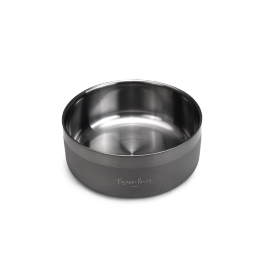 Hundeskål, gun metal • Buster + Punch