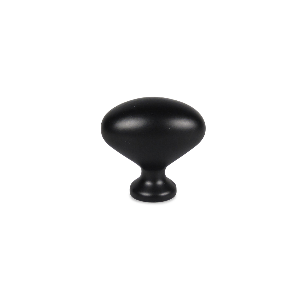 Knop: Risskov • Oval knop i mat sort