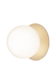 Liila 1 væg- og loftlampe, nordic gold / opal • NUURA