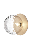 Liila 1 væg- og loftlampe, nordic gold / optic clear • NUURA