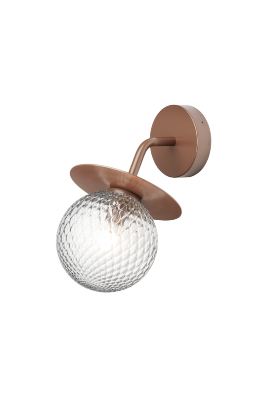 Liila Wall Outdoor udendørslampe, dark bronze / optic clear • NUURA