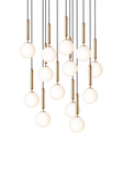 Miira 13 pendel, brass / opal • NUURA