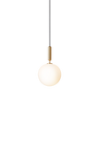 Miira 1 Large pendel, brass / opal • NUURA
