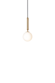 Miira 1 pendel, brass / opal • NUURA