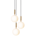 Miira 3 Large pendel, brass / opal • NUURA
