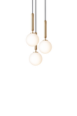 Miira 3 pendel, brass / opal • NUURA