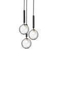 Miira 3 pendel, rock grey / optic clear • NUURA