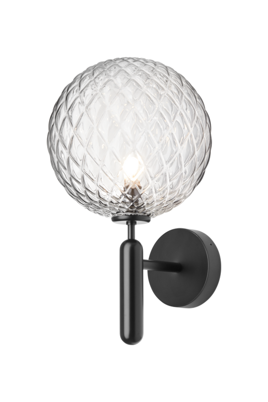 Miira Wall Outdoor udendørslampe, black / optic clear • NUURA