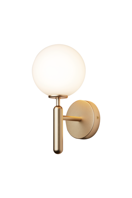 Miira Wall væglampe, brass / opal • NUURA