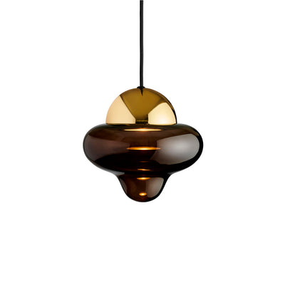 Nutty Brown pendel, brun/guld • Design by Us