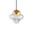 Nutty Clear pendel, klar/guld • Design by Us
