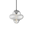 Nutty Clear pendel, klar/krom • Design by Us