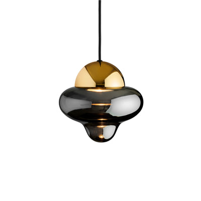 Nutty Smoke pendel, røgfarvet/guld • Design by Us