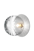 Liila 1 væg- og loftlampe, light silver / optic clear • NUURA