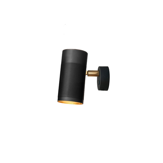 Patrone væglampe small, sortbruneret og messing • Thorup Copenhagen