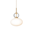 Rizzatto 32 pendel, satin brass / opal • NUURA
