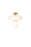 Rizzatto 42 loftlampe, satin brass / opal • NUURA