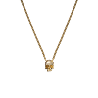 Skull halskæde af Travis Barker, guld • Buster + Punch