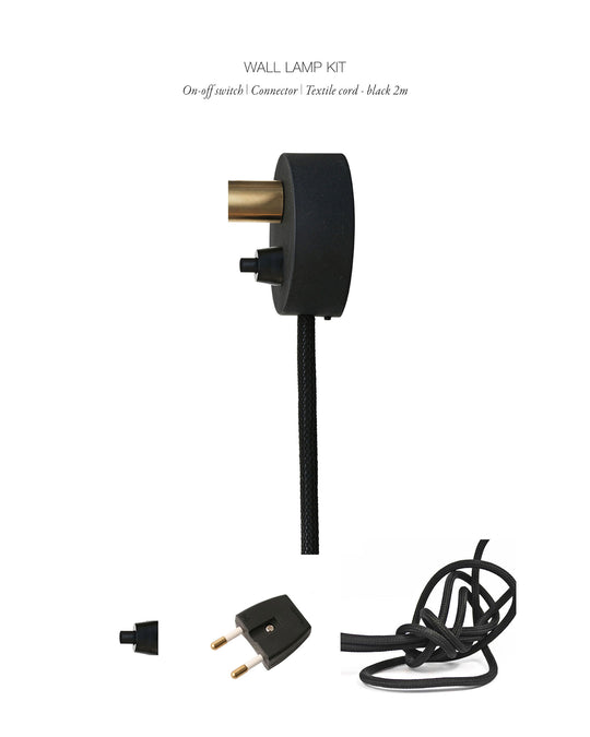 Væglampe kit med ledning, hanstik og afbryder til Patrone væglampe • Thorup Copenhagen