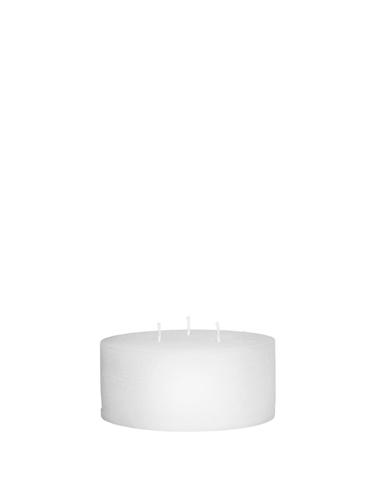 Rustic candle bloklys, 15 x 7 cm - WHITE • Cozy living - Copenhagenhomedesign
